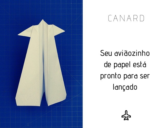 Modelo Canard final_Como fazer avião de papel