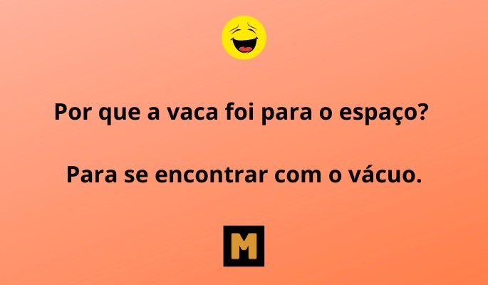 trocadilho por que a vaca foi para o espaço